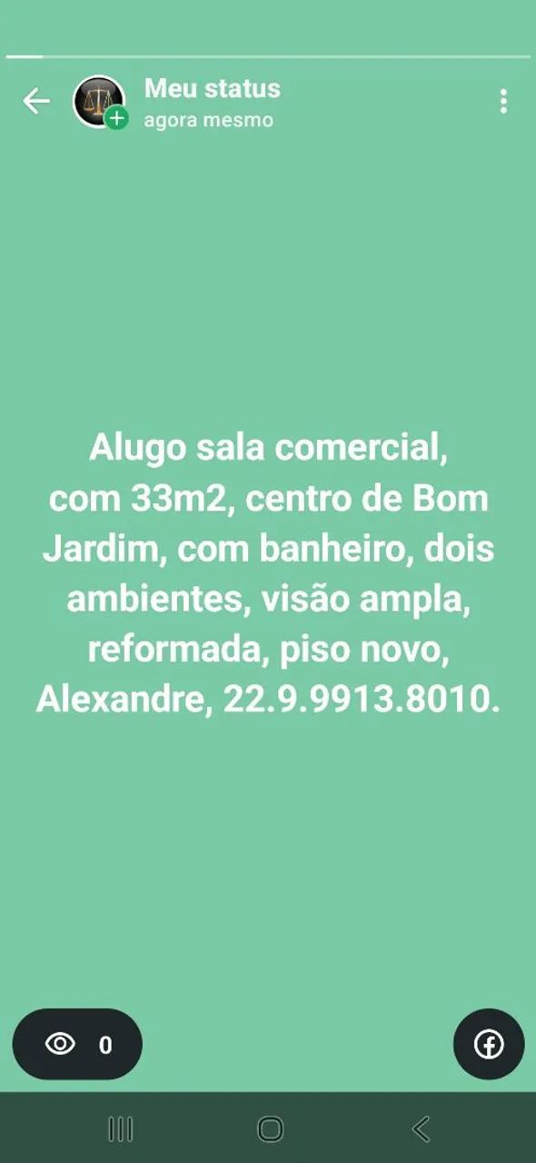 Alugo sala - loja comercial