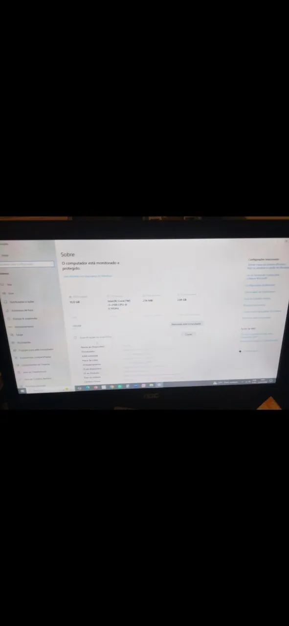 Computador intel core i3 - 2100 cpu 3100hz