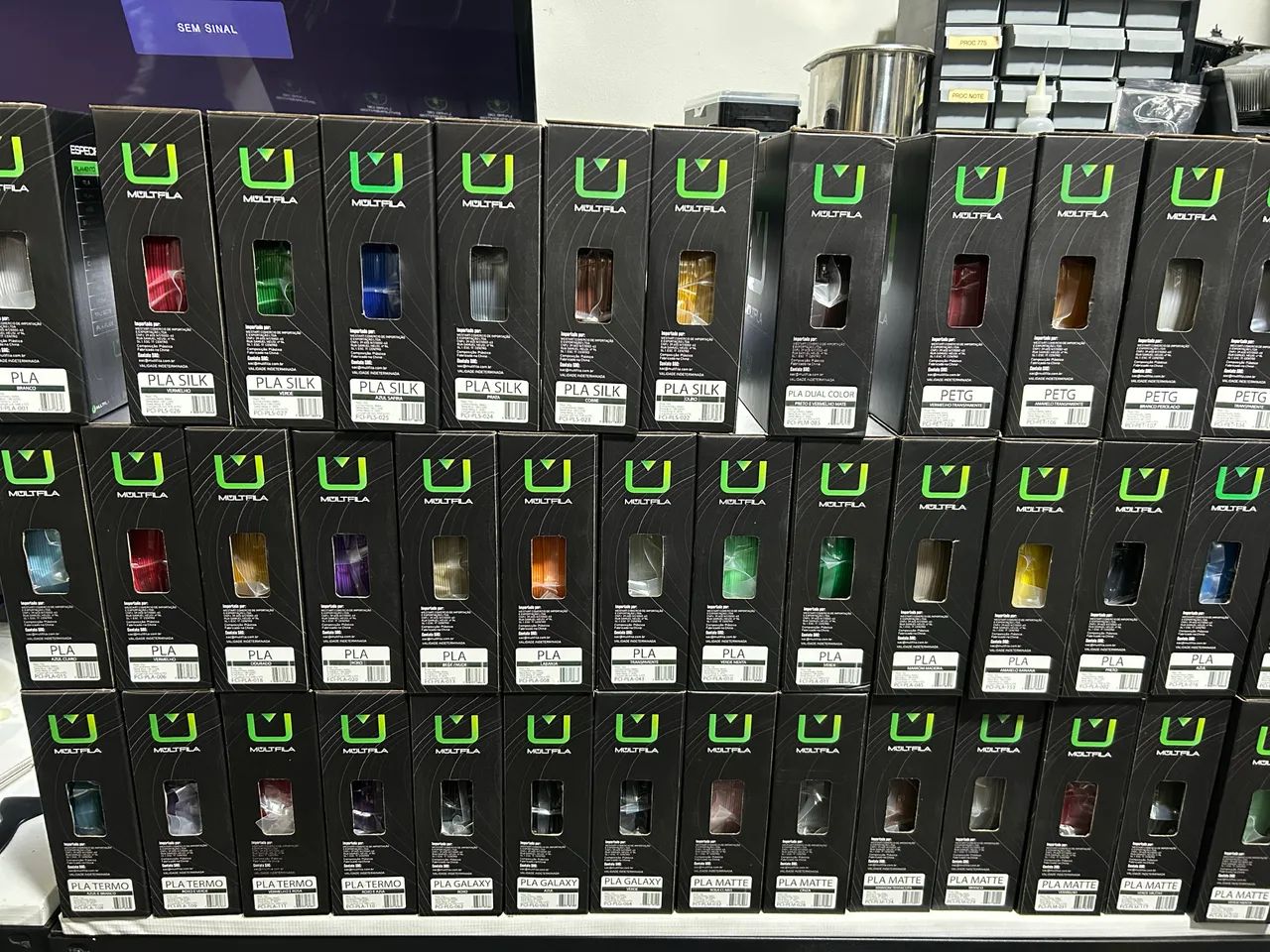FILAMENTOS MULTFILA IMPRESSÃO 3D DIVERSAS CORES