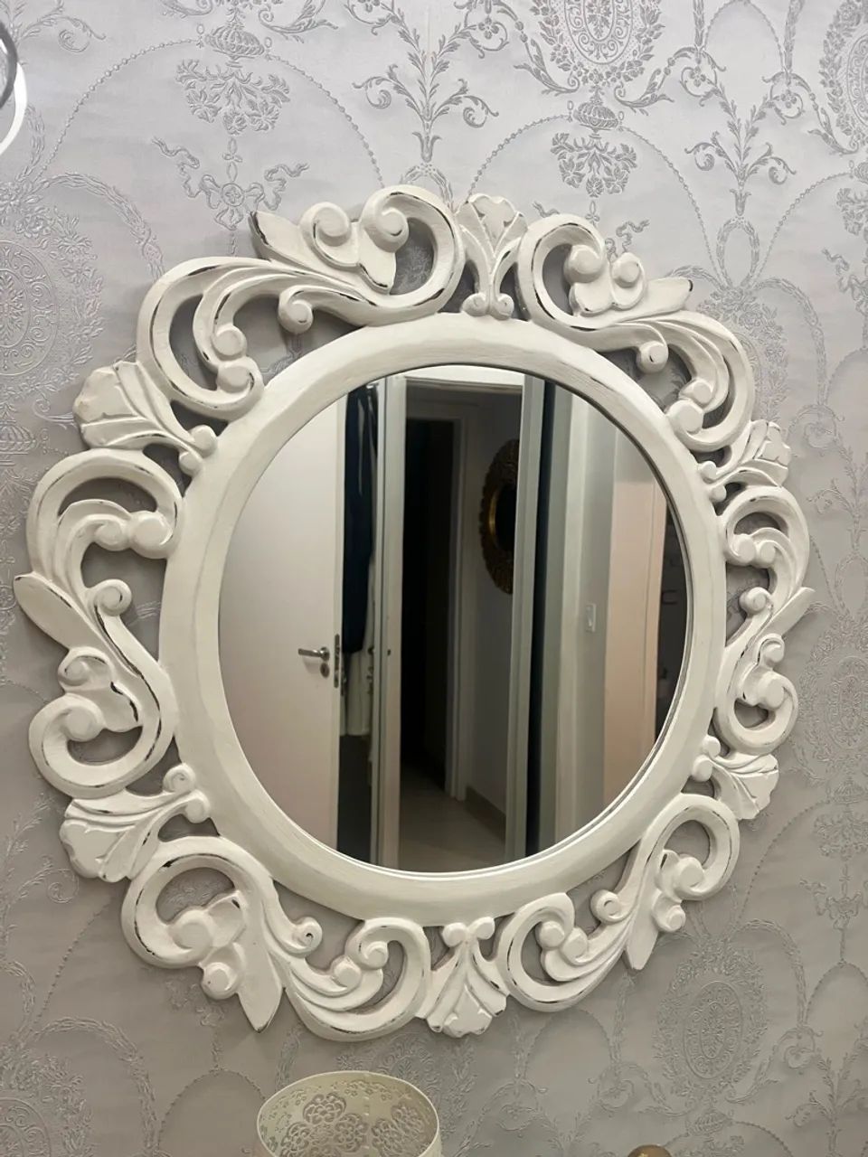 Mesa de cabeceira com espelho provençal estilo penteadeira - Foto 3