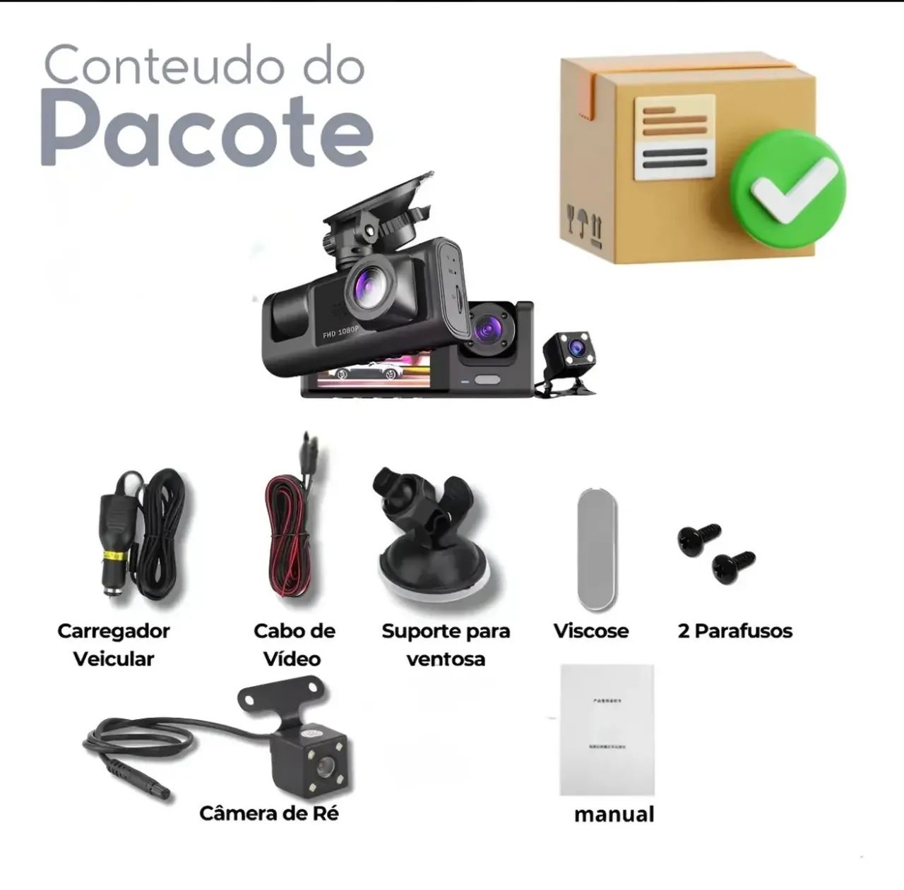 Câmera Veicular 3 em 1 (entrega gratis) - Foto 5