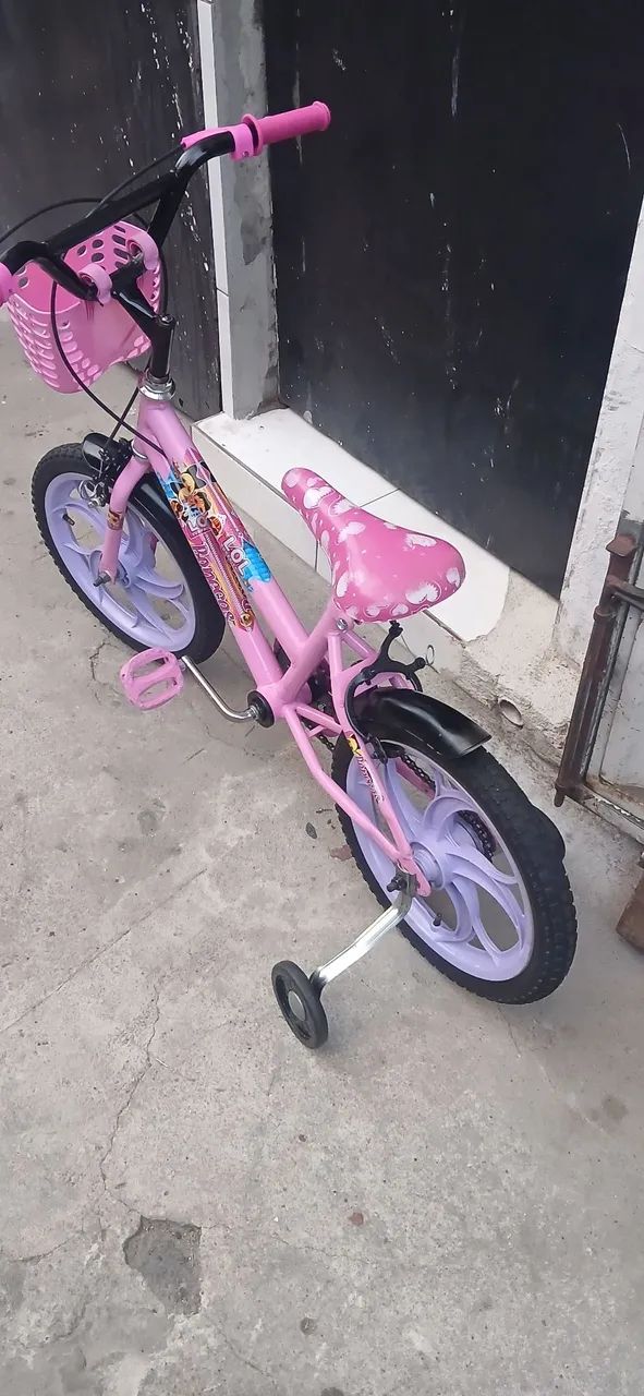 Bicicleta aro 16cor rosa  - Foto 4