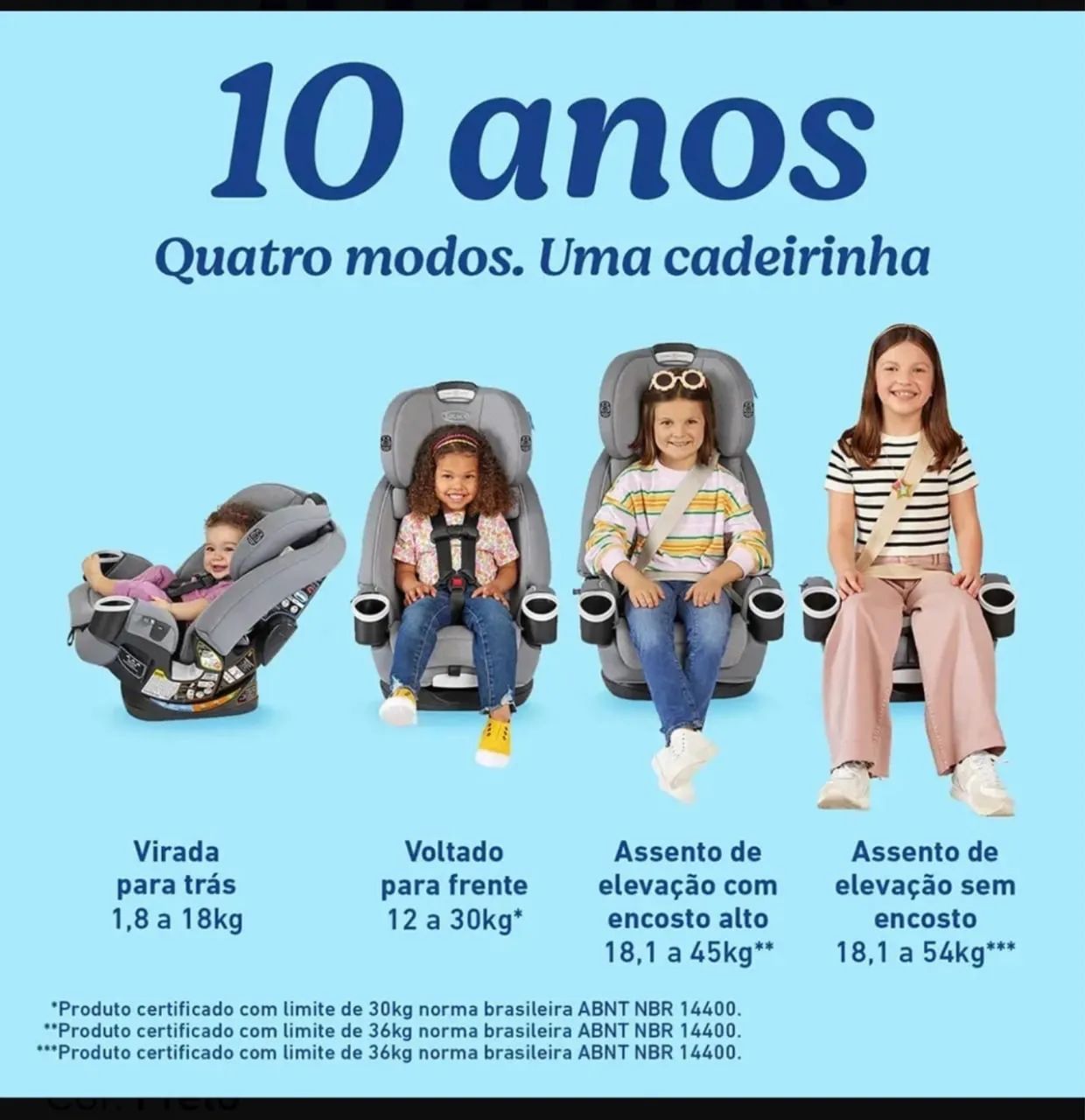 Cadeira Infantil Para Carro 4ever DIx 4 x1 - Foto 2
