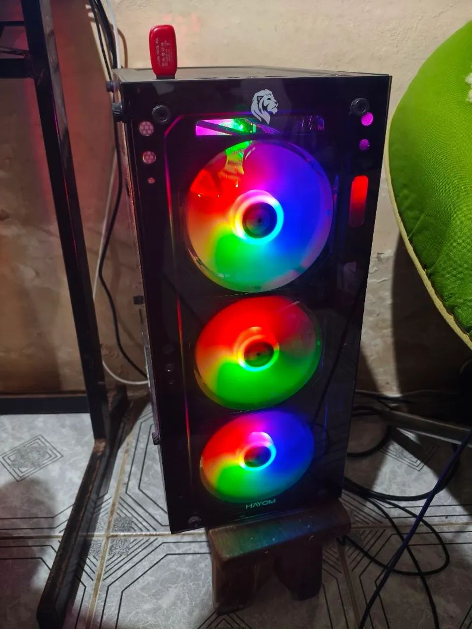 PC Gamer Ryzen 5 2600 + RX 570 8GB + 16GB RAM SSD 240GB