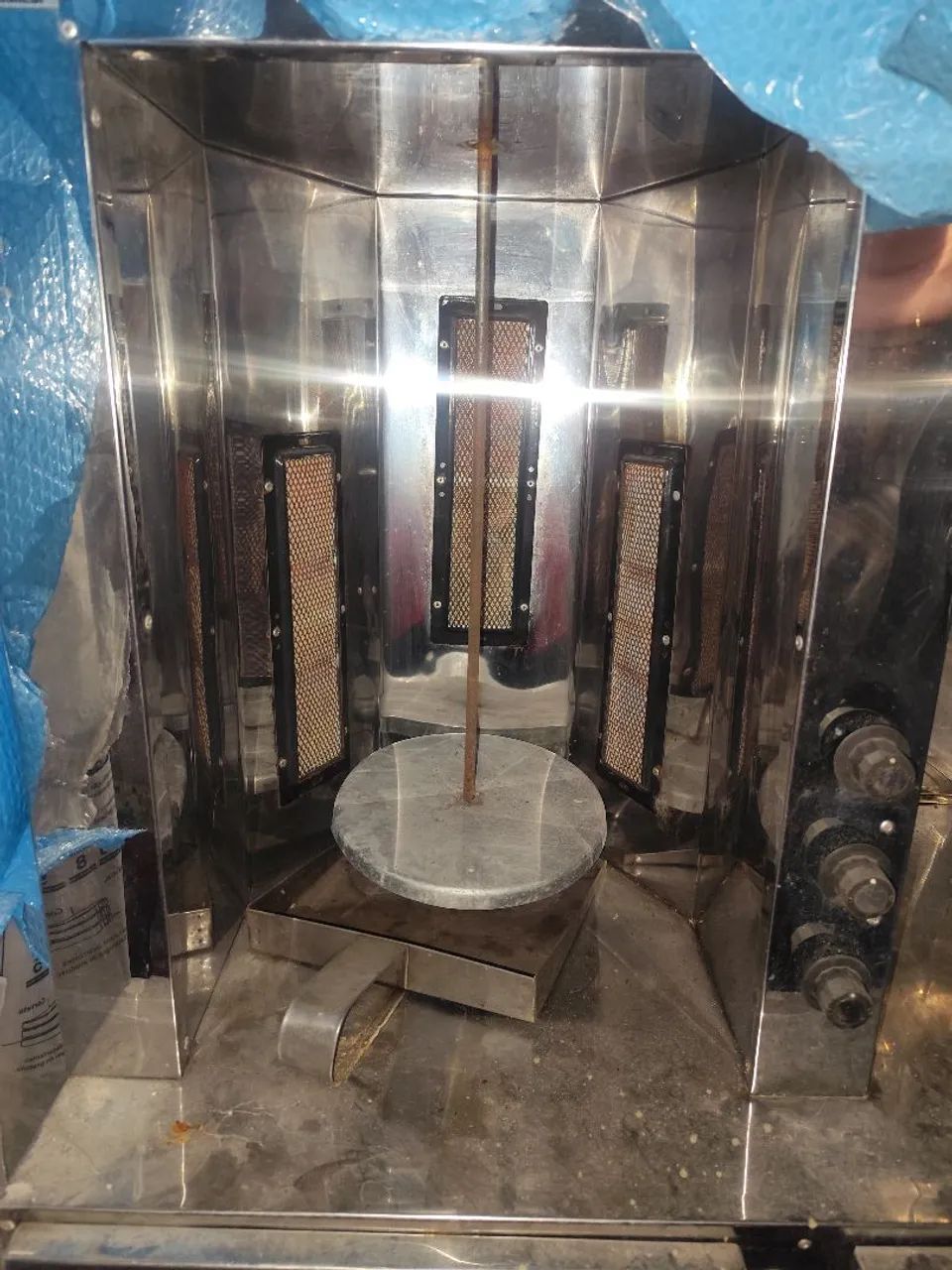 Carrinho de Churrasco Grego Inox - Usado - Foto 3