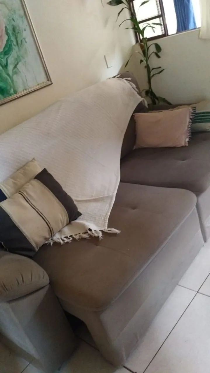 Soga chaise 3 lugares abre os dois kados - Foto 2