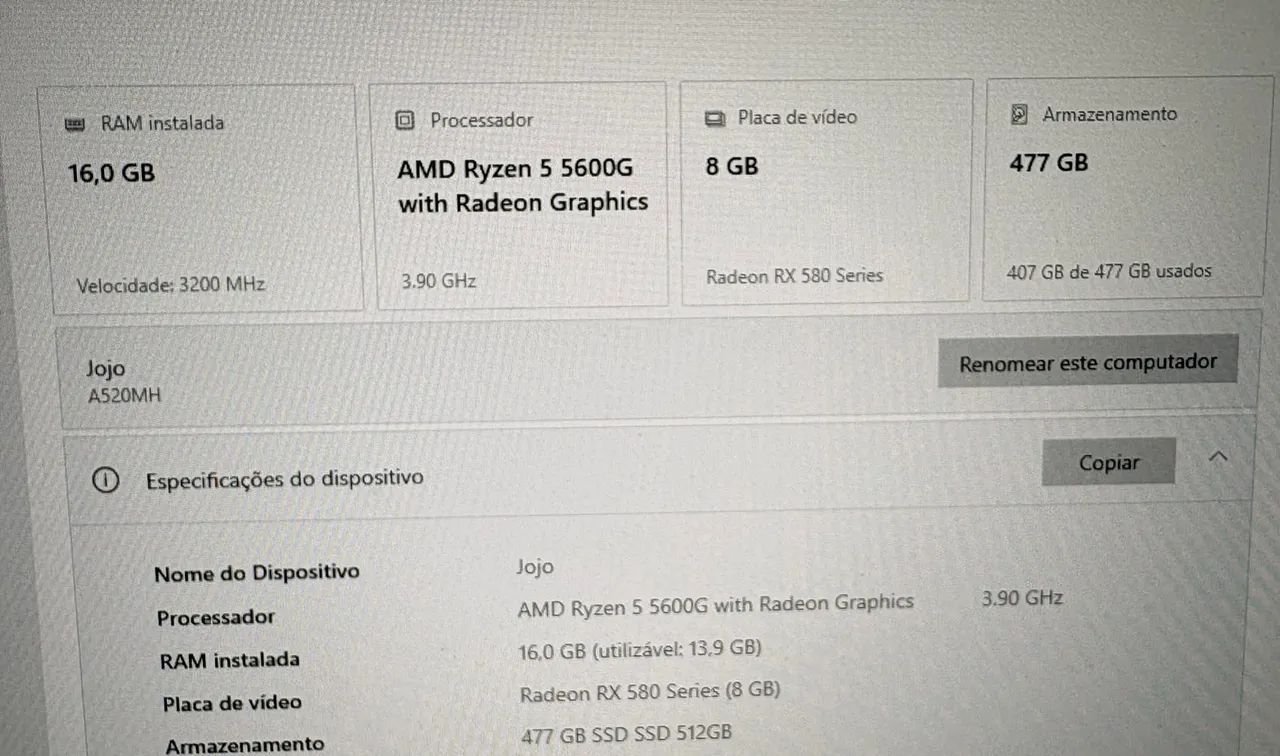 PC GAMER RYZEN 5 5600G - Foto 5