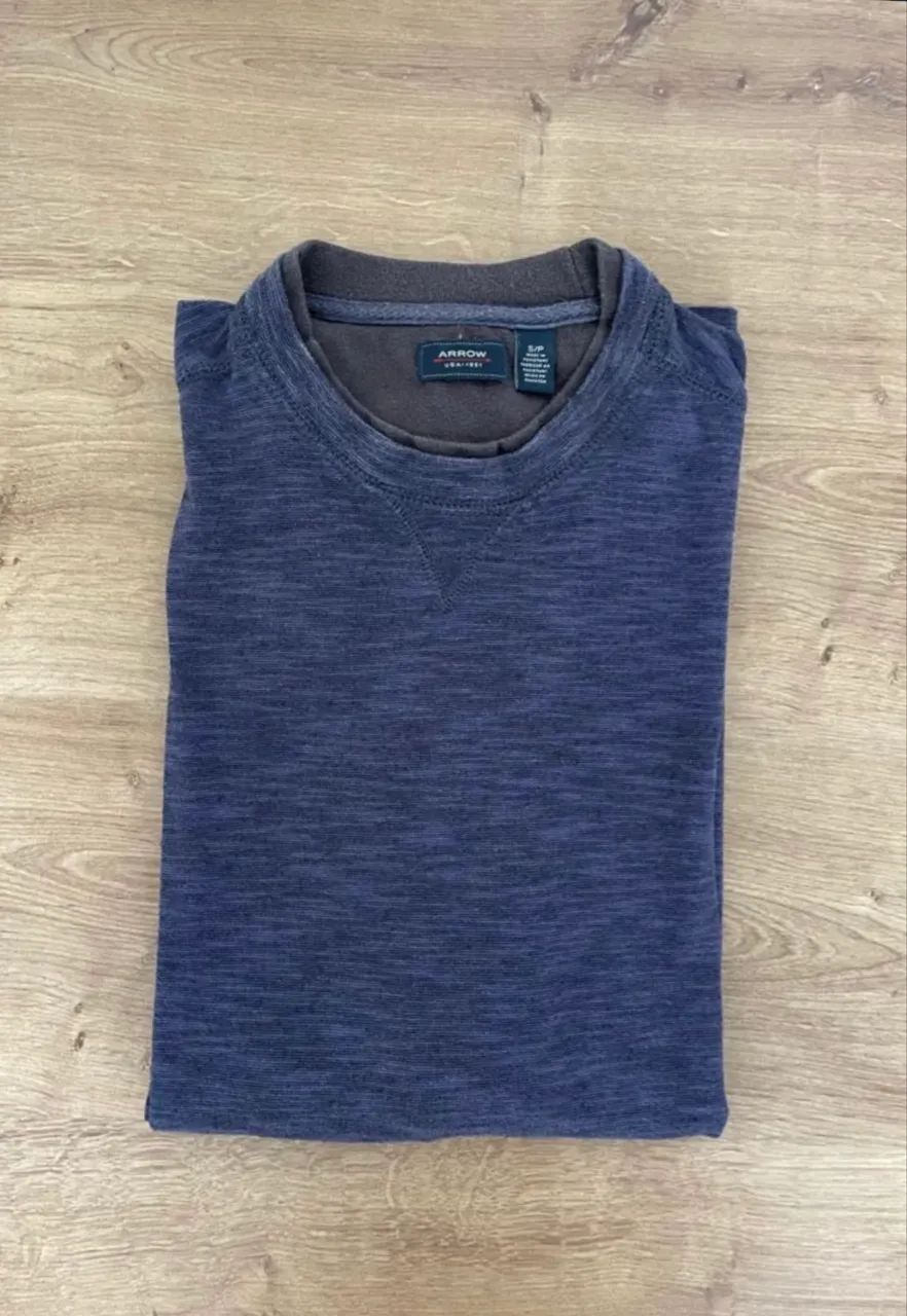Camiseta masculina tam P manga longa azul da Arrow - Foto 3