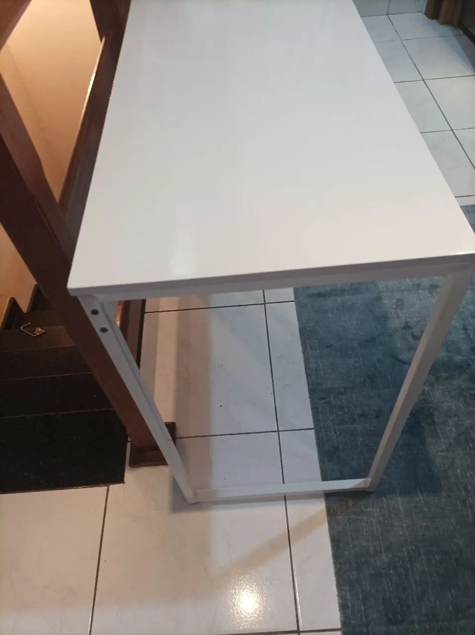 Mesa de escrit ório branca - Foto 2