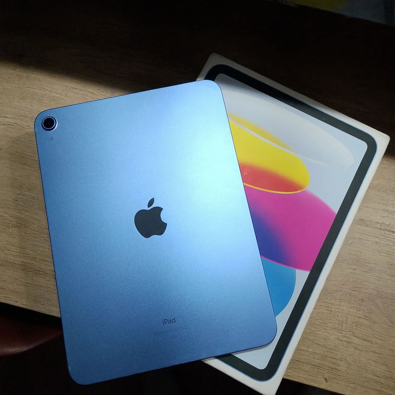 ipad apple 10 + caneta + capa + carregador 