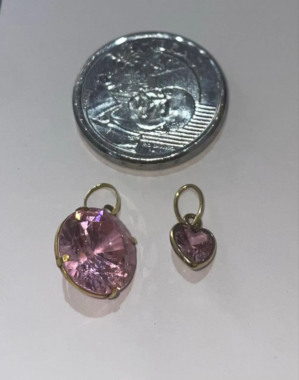 Pingentes de pedras ouro 18k