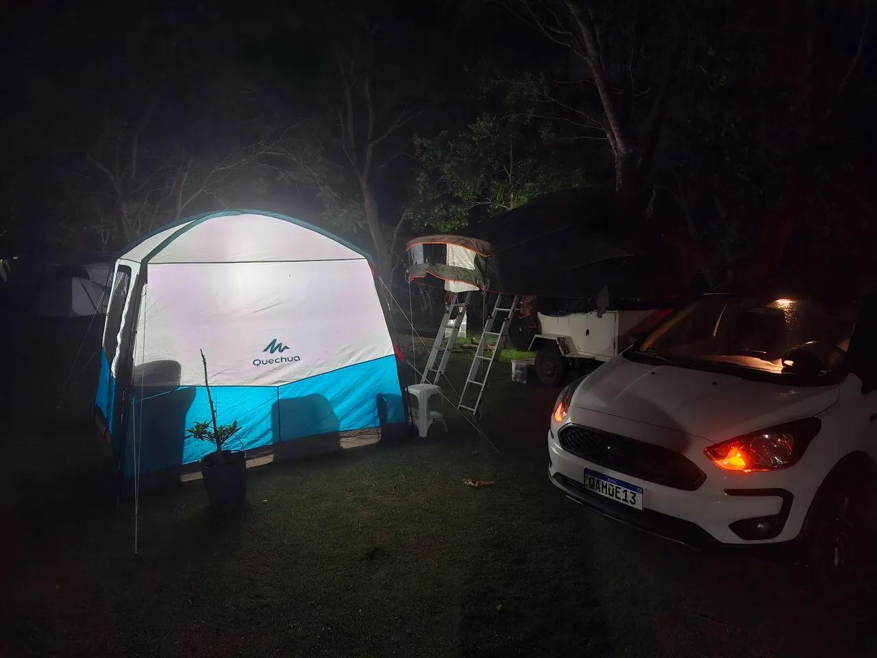 Carretinha + Barraca de teto Bluecamping - Foto 2