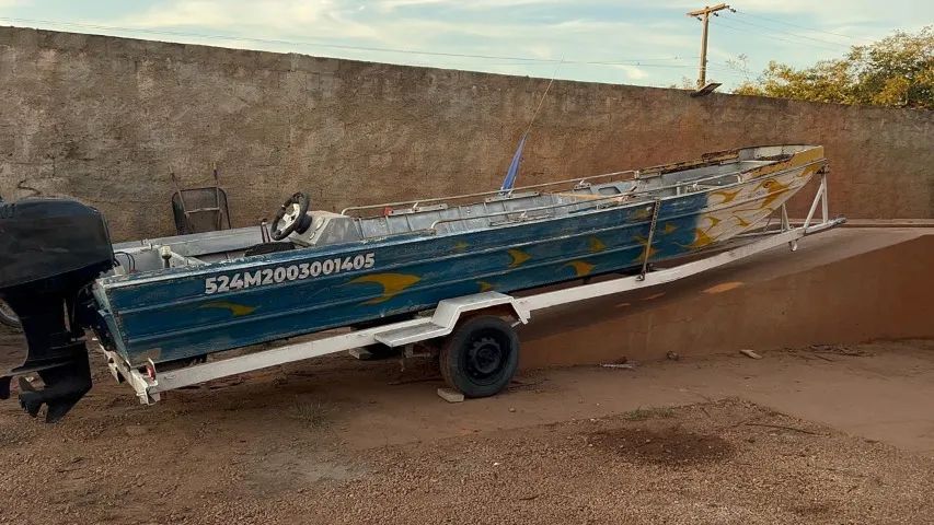 Barco + Motor + Carretinha - Foto 2