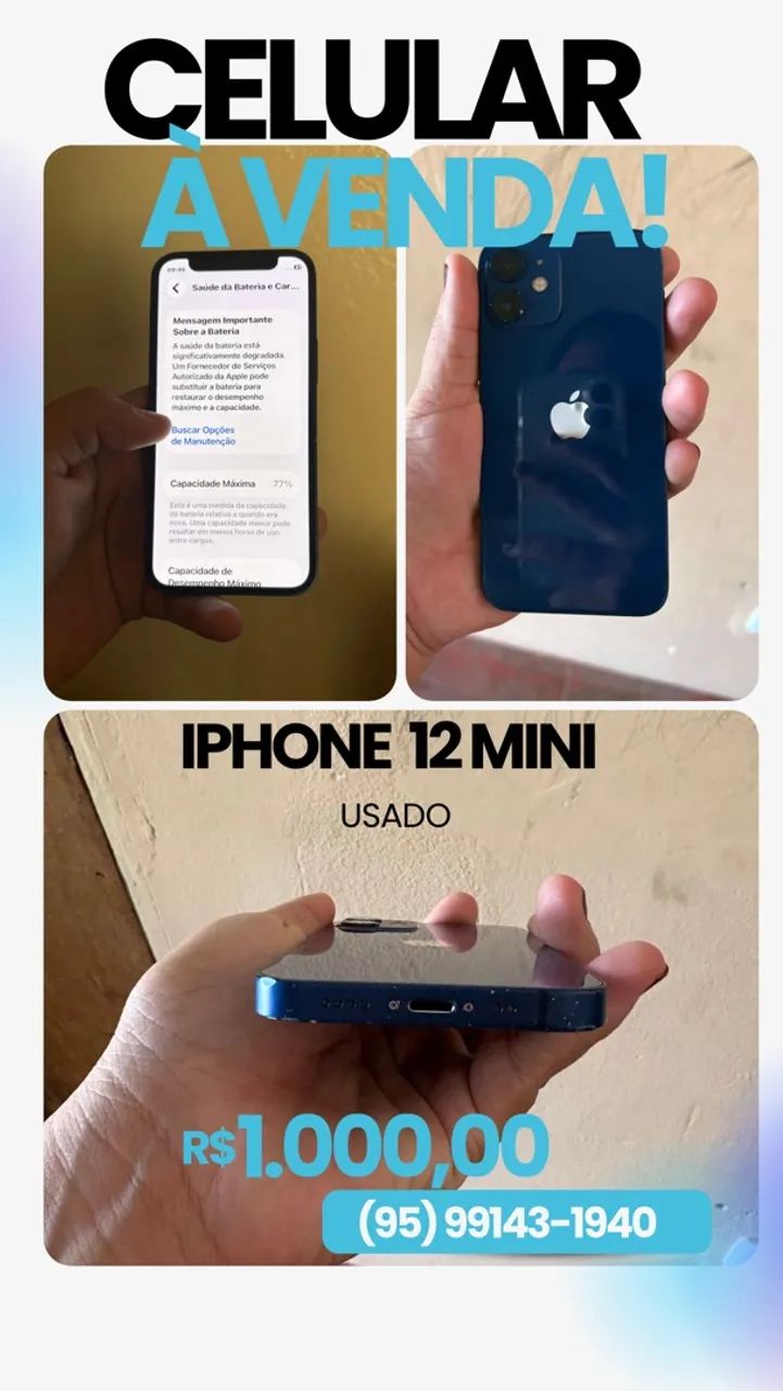 Iphone 12 mini usado 
