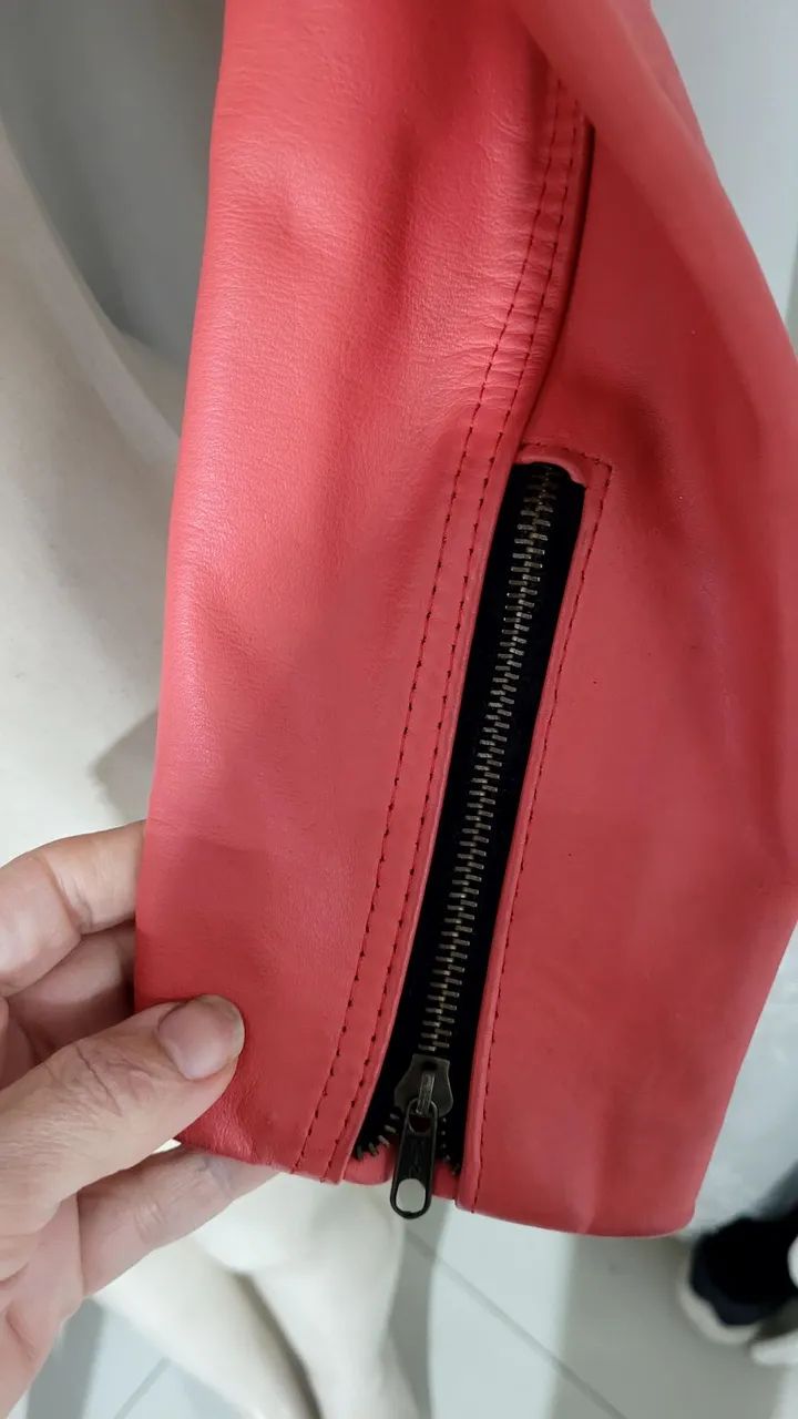 Jaqueta de couro legítima - Foto 3