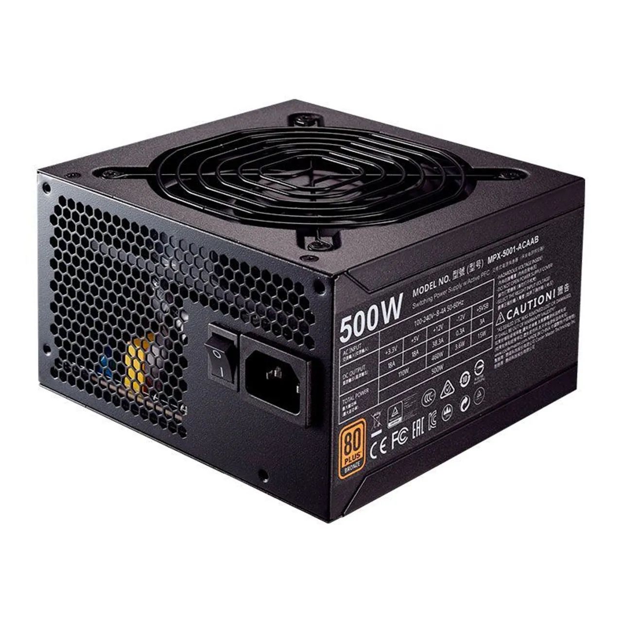 Fonte Cooler Master 500W 80 Plus - Foto 2