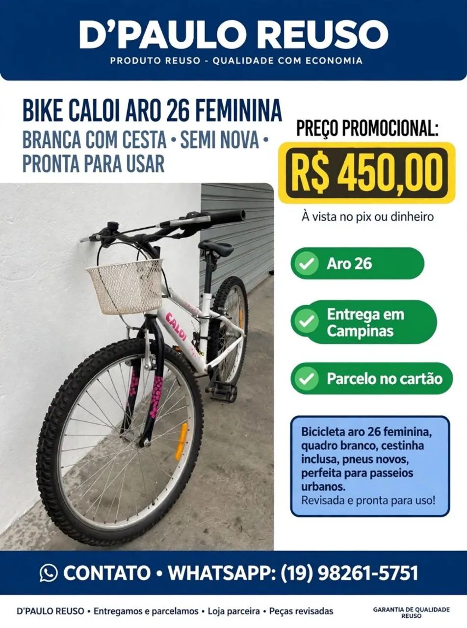 Bike Caloi Aro 26 