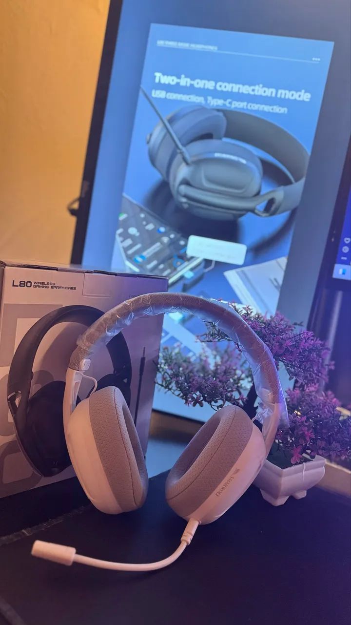 Headset Gamer SMAILWOLF L80 Bluetooth 3 Modos com Microfone