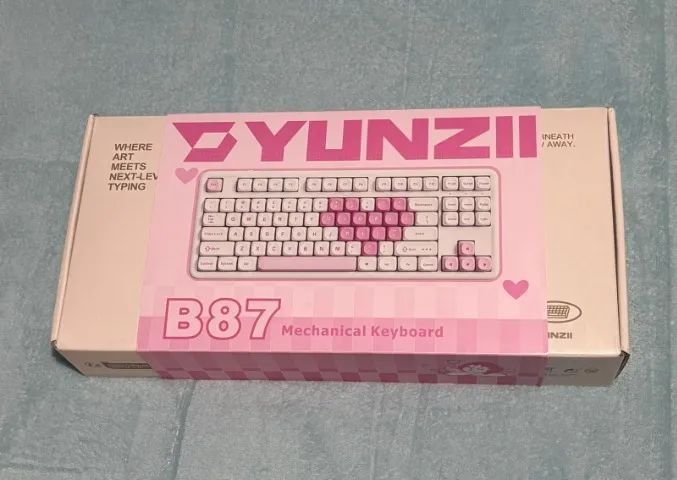 Teclado Gamer Rosa YUZZI B87 (importado EUA)