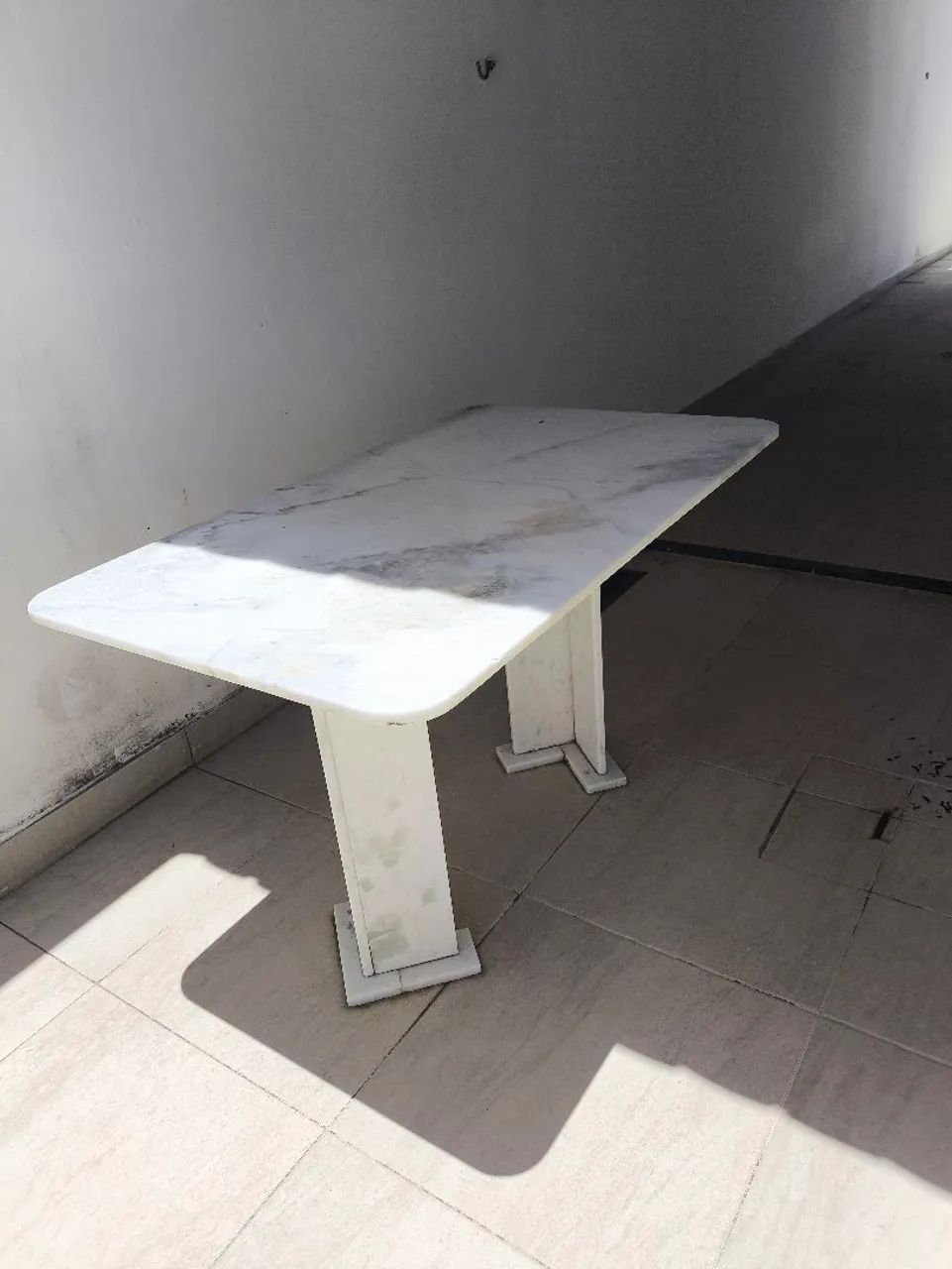 Mesa de mármore branca - Foto 3