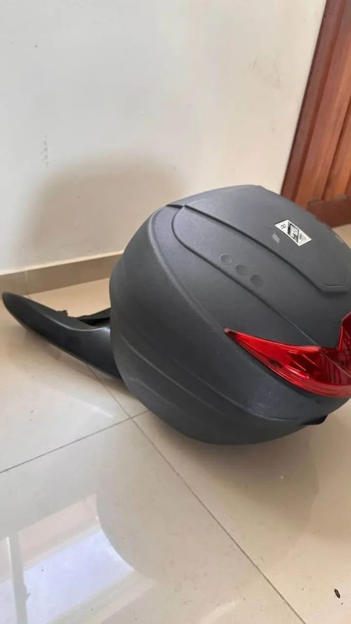 Suporte Para Bau Nmax completo  com baú Baú Protork 35l  serve Nmax 160 2021 2022 2023 202 - Foto 3