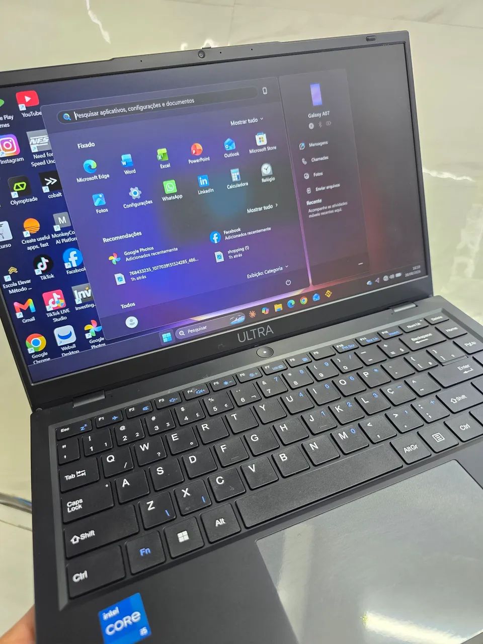 NOTEBOOK ULTRA CORE i5 12? 16GB RAM SSD 256GB