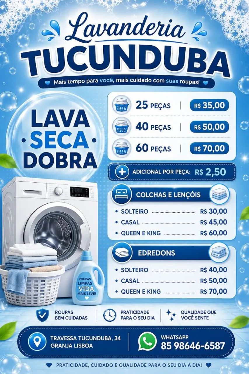 Agora lavanderia pertinho de vc granja lisboa 