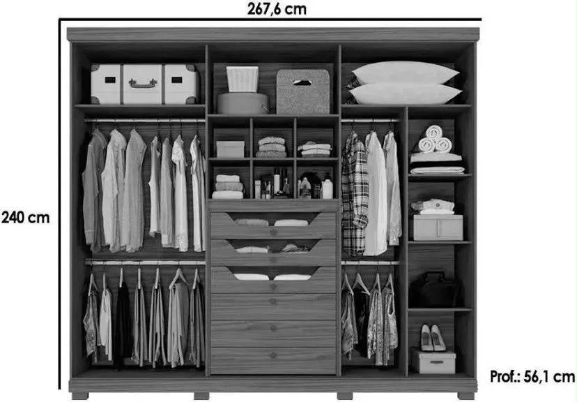 GUARDA ROUPA DE LUXO + ENTREGA E MONTAGEM GRÁTIS  - Foto 3