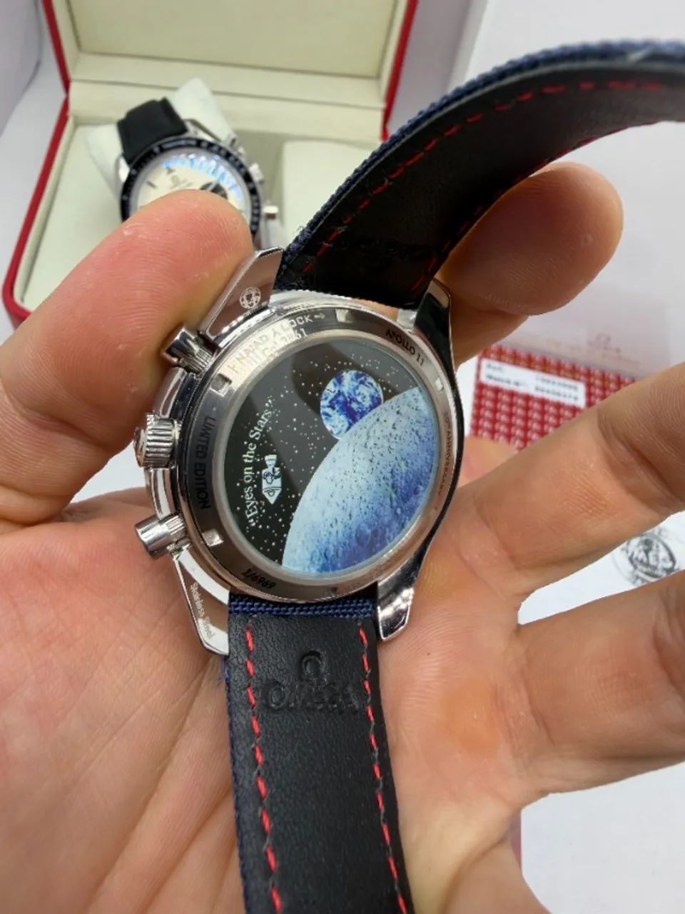 Omega Speedmaster Snoopy Azul Automático - Foto 4