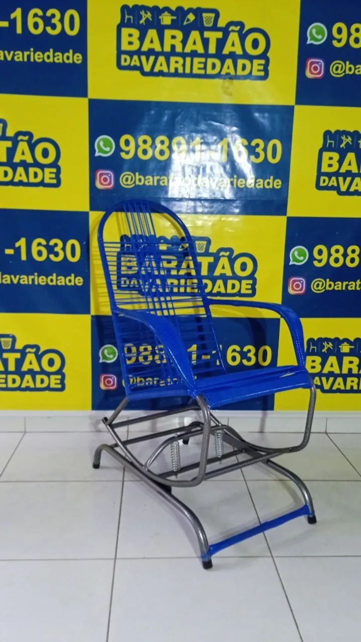 CADEIRA DE MOLAS EM FITILHO PLASTICO - Foto 5
