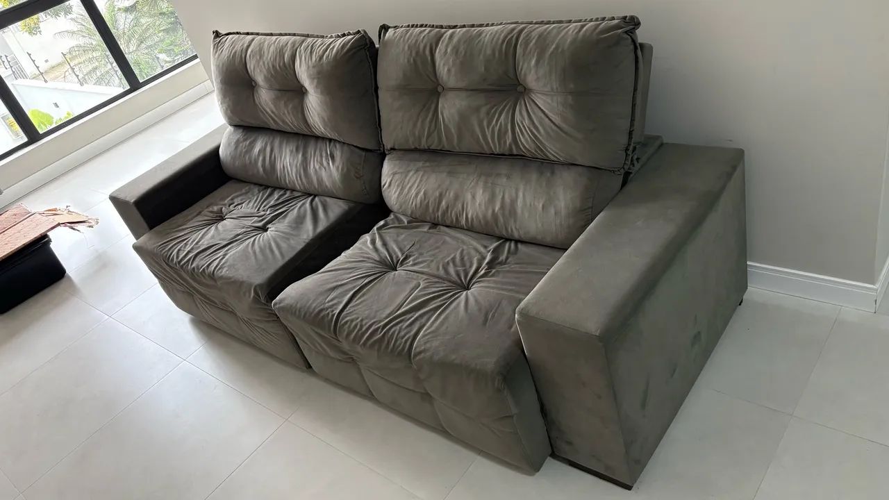 Sofá 4 lugares usado - Foto 3