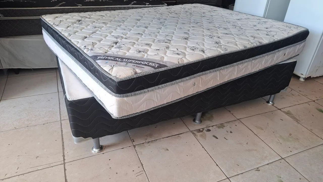 Cama Box molas ensacadas ortobom. 