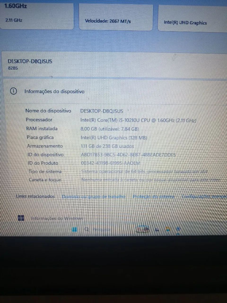 Notebook Ideapad 3i - Core i5 10210u + SSD 240GB - Foto 2