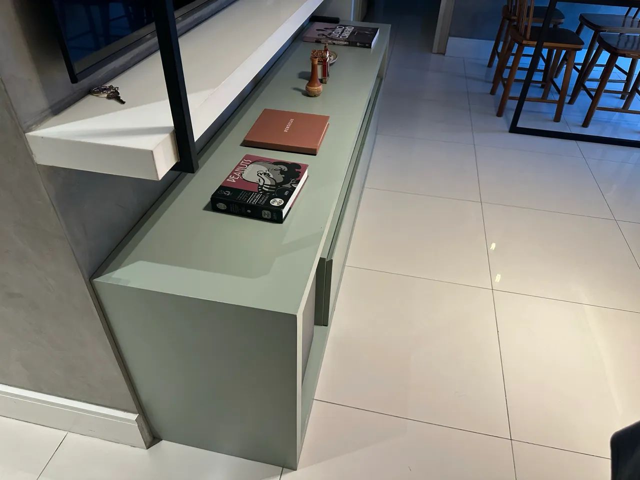 Rack Robusto e Resistente em MDF Verde Laqueado - Foto 5
