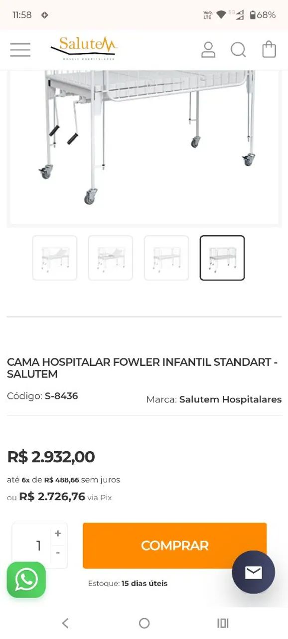 Berço leito com duas regulagens - Foto 4