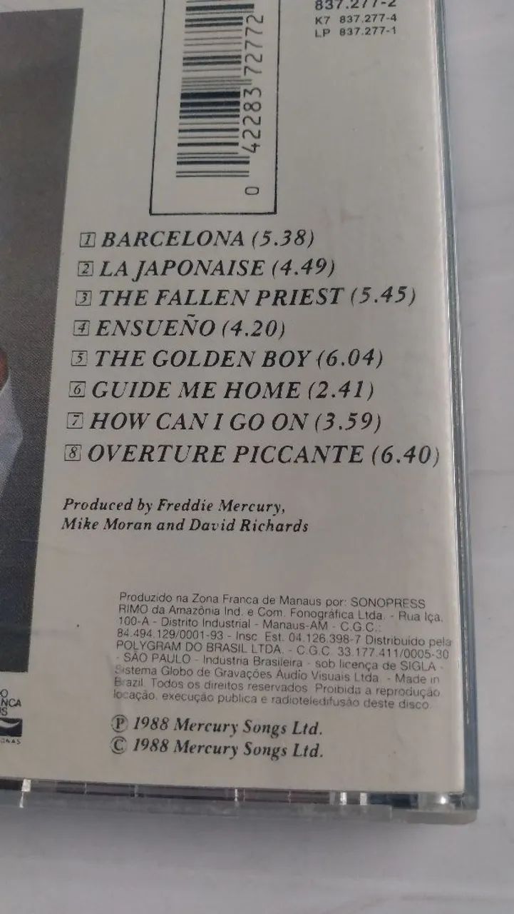 CD original Freddie Mercury Barcelona  - Foto 3