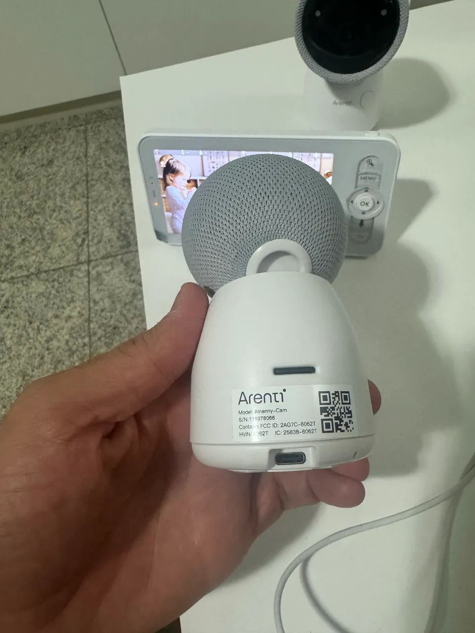 Monitor de Bebê ARENTI com 2 câmeras - Foto 2