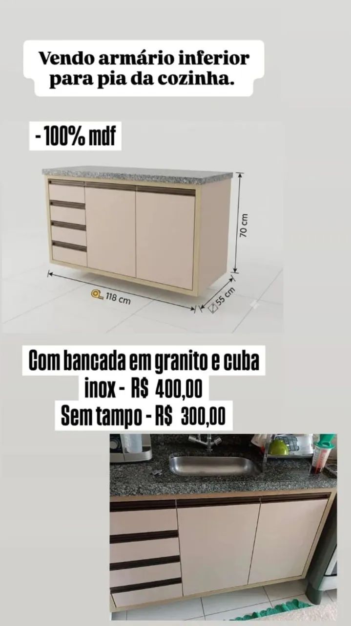Móvel Cozinha Inferior - Foto 2