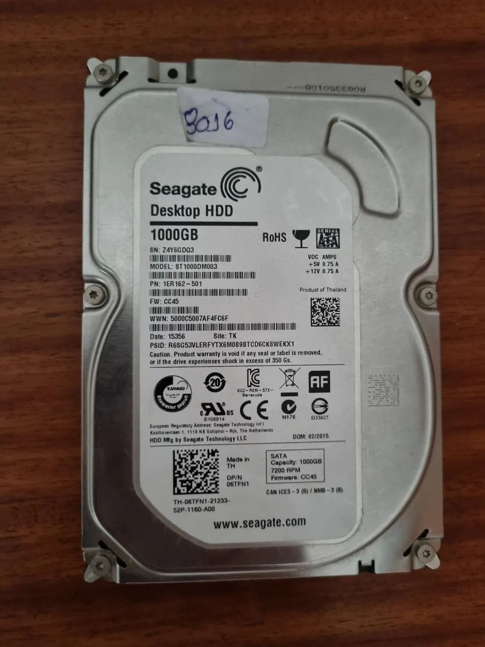 Disco rígido HDD 1000GB