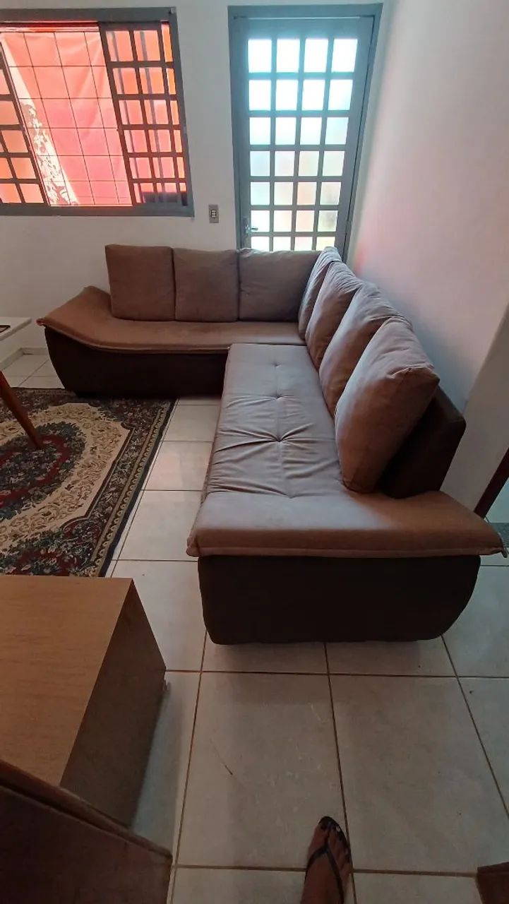 Sofá suede 6 lugares - Foto 2