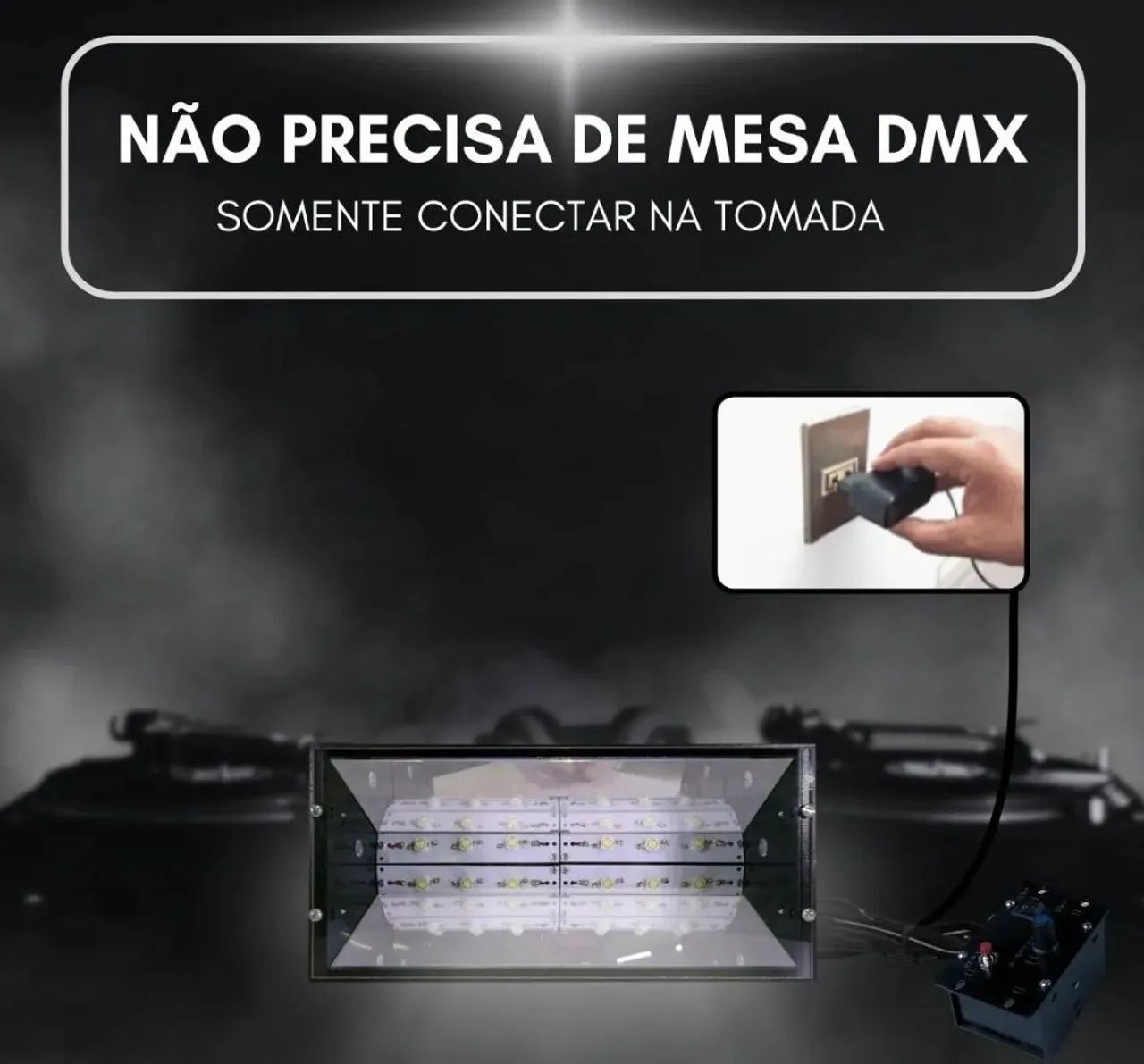 Super Strobo de Led E750 Branco Equivalente 750W - Foto 3
