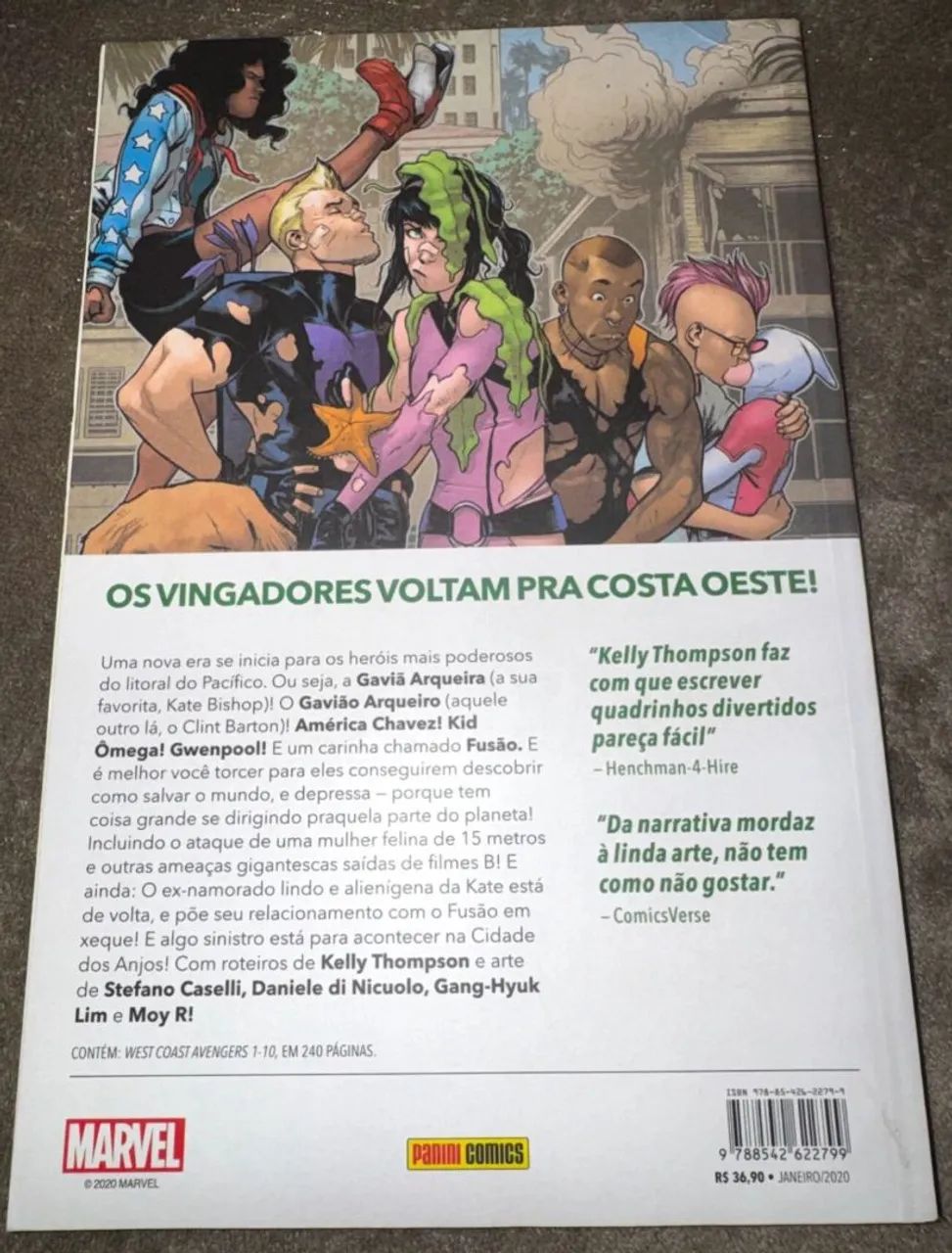 HQVingadores da Costa Oeste e Livros Novos Vingadores Motim - Marvel - Foto 2
