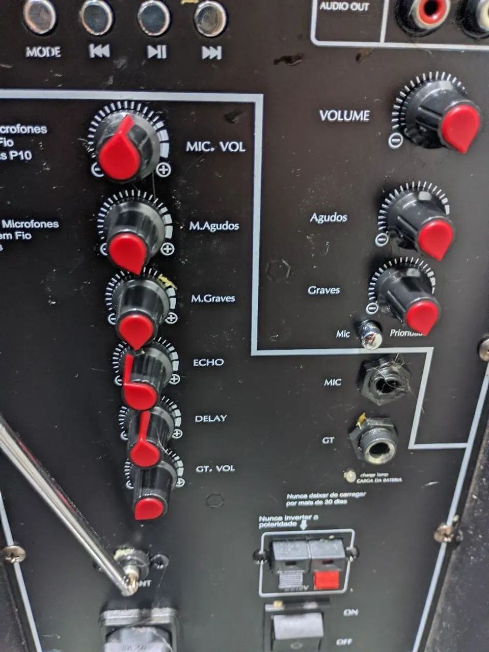 Caixa de som Ativa 500 watts com 2 mic sem fio - Foto 5