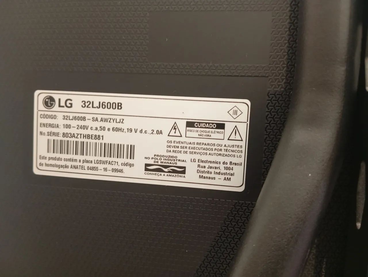 TV LG 32' polegadas + suporte  - Foto 4