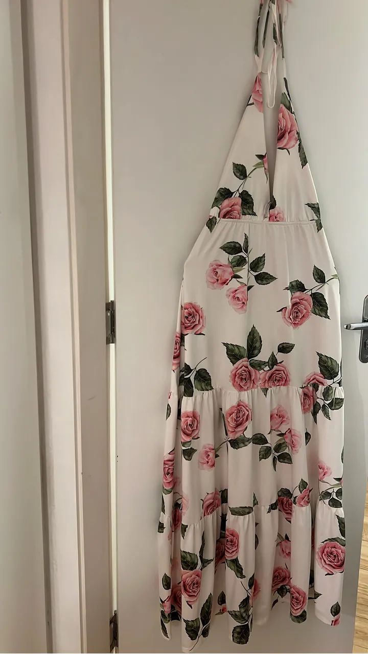 Vestido longo florido 