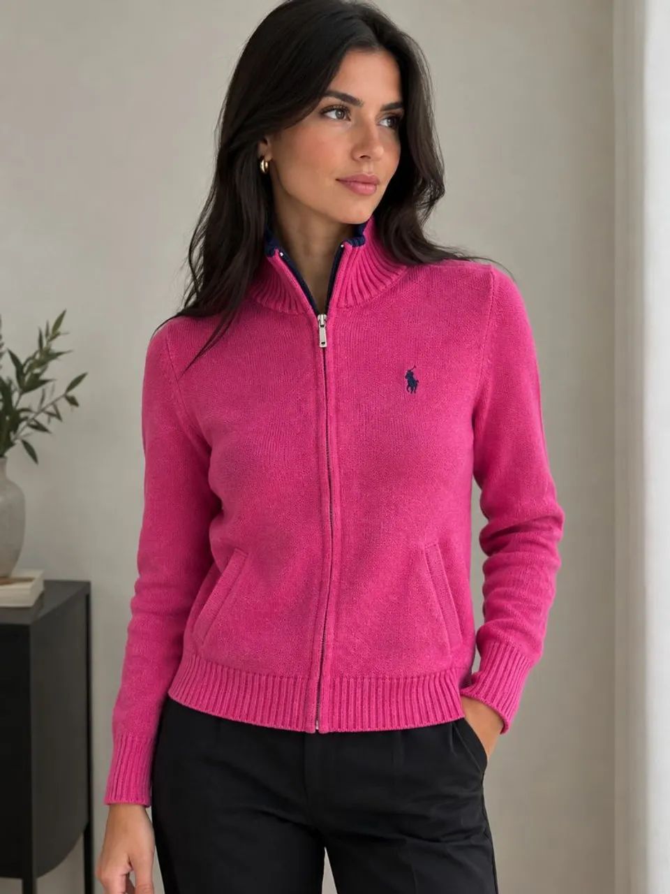 Suéter Zíper Ralph Lauren P/M - Foto 4