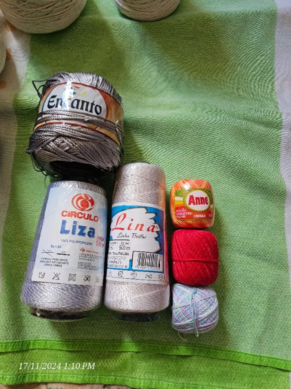 Linhas novas p crochê e tricô 