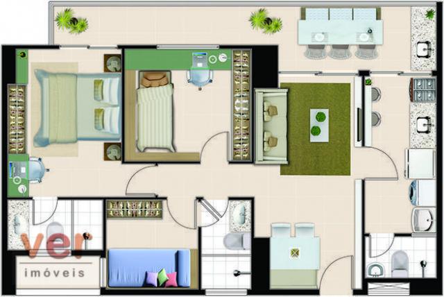 Vendo excelente apartamento no Reservatto Condomínio, com 74,05 m² de área privativa. - Foto 4