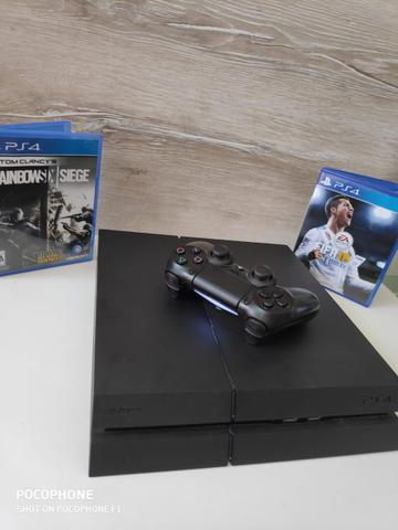 Ps4 fat 500gb (pronta entrega) + jogo brinde