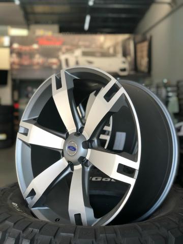 Rodas Aro 22 Ranger Everest Grafite Diamantada - Foto 9